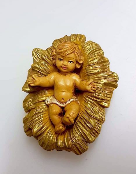 Imagen de Niño Jesús en Cuna Belén Pellegrini 6 cm mini plástico barato