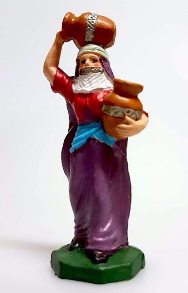 Picture of Arab Woman with Amphoras Pellegrini Nativity small 8 cm (3,1 inch) cheap plastic