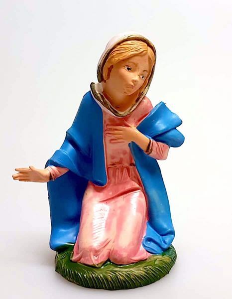 Immagine di Madonna / Maria cm 11 (4,3 inch) Presepe Pellegrini Colorato Statua in plastica PVC Arabo tradizionale piccolo per interno esterno 