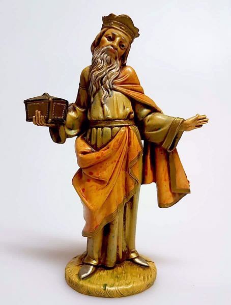 Picture of White Wise King Pellegrini Nativity 11 cm (4,3 inch) inexpensive plastic