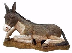 Picture of Donkey cm 110 (43,3 inch) Pellegrini Nativity Scene large size Statue in Oxolite Resin indoor outdoor use traditional Arabic
