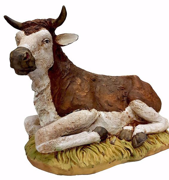 Immagine di Bue Presepe Pellegrini 50 cm resina grande da esterno