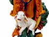 Immagine di Pastore con pecora in braccio Presepe Pellegrini 50 cm resina grande da esterno