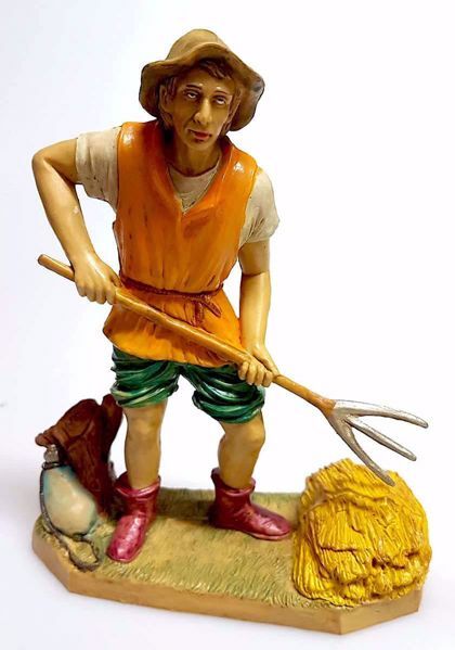 Immagine di Contadino Presepe Pellegrini 20 cm plastica economico da esterno
