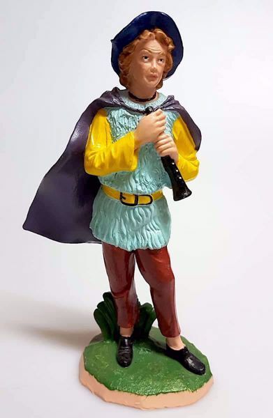 Picture of Shepherd with Flute Pellegrini Nativity 20 cm (7,9 inch) inexpensive outdoor plastic
