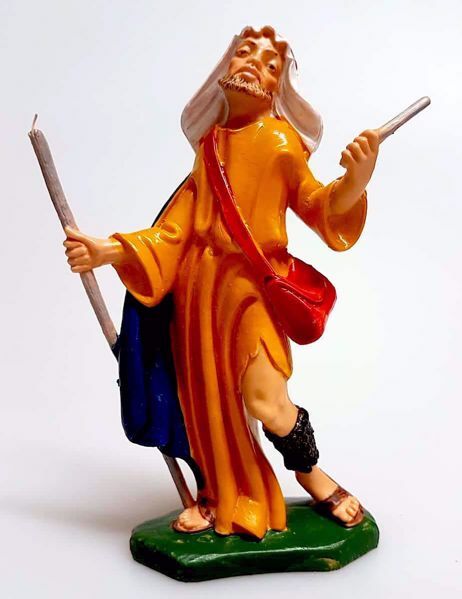 Immagine di Cammelliere Presepe Pellegrini 12 cm plastica economico colorato