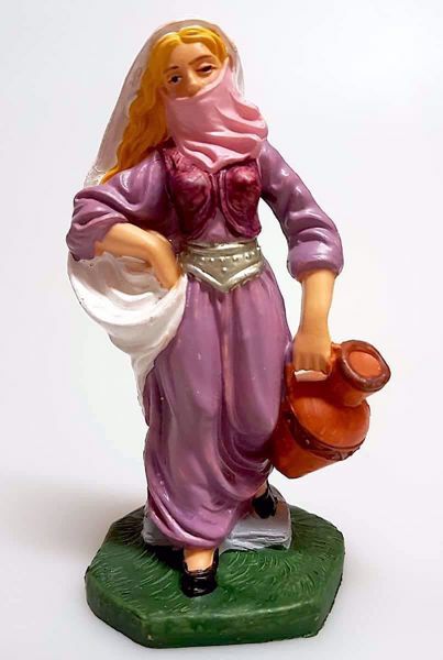 Picture of Arab Woman with Amphora Pellegrini Nativity 12 cm (4,7 inch) inexpensive plastic