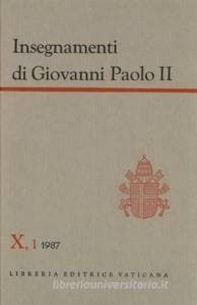 Immagine di Insegnamenti Vol. X, 1: 1987 (gennaio-aprile)