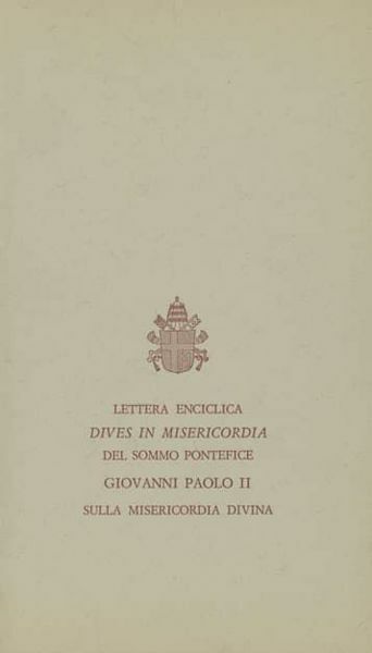 Imagen de Dives in misericordia. Lettera enciclica sulla misericordia divina, 30 novembre 1980