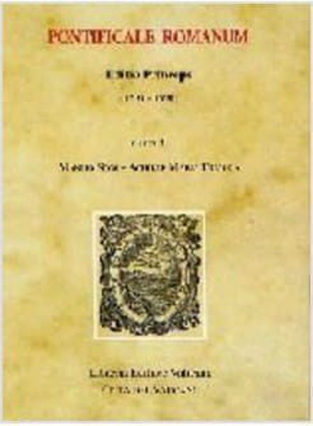 Imagen de Pontificale Romanum. Editio Princeps (1595-1596)