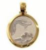 Picture of Christening / Baptism Pendant yellow / white gold 18k