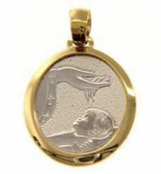 Picture of Christening / Baptism Pendant yellow / white gold 18k