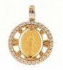 Immagine di Medaglia Miracolosa gr 2,3 oro giallo / bianco 18k e zirconi