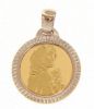 Immagine di Ciondolo Madonna del Ferruzzi gr 2,5 oro bicolore 18k