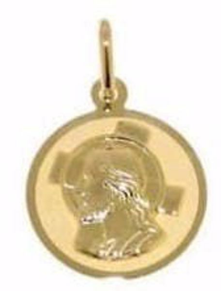 Picture of Jesus Christ Pendant gr 0,85 yellow gold 18k