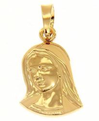 Picture of Madonna Virgin Mary Medal Pendant gr 2,1 Yellow Gold 18k for Woman 