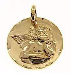 Picture of Angel of Raphael Sacred Medal Round Pendant gr 4,9 Yellow Gold 18k for Woman, Boy and Girl