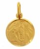 Picture of Our Lady of Lourdes Medal Necklace gr 2 yellow gold 18k