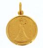 Picture of Black Madonna Necklace Our Lady of Loreto gr 4,5 yellow gold 18k