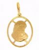 Imagen de Colgante Virgen con Niño gr 0,95 oro amarillo 18k