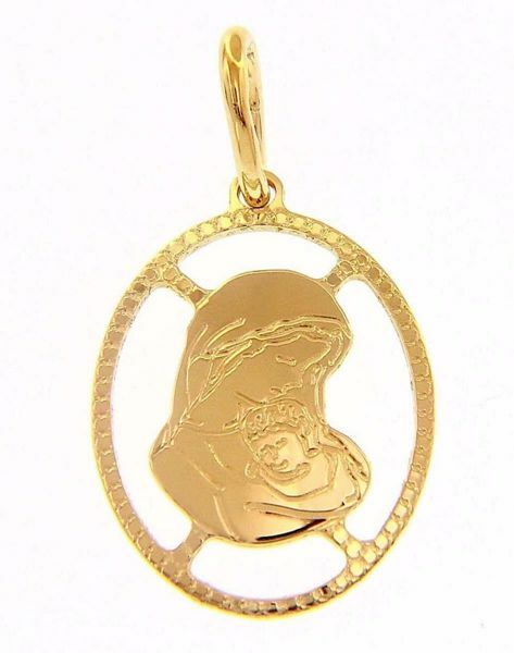 Imagen de Colgante Virgen con Niño gr 0,95 oro amarillo 18k