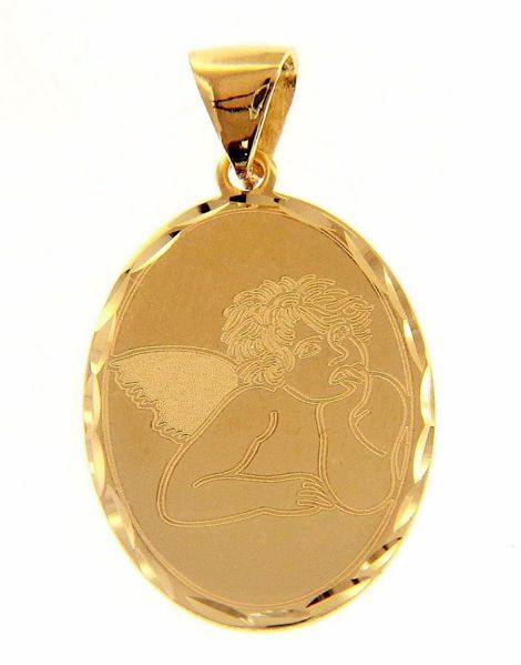 Immagine di Ciondolo Angelo di Raffaello gr 1,9 oro giallo 18k
