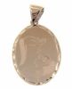 Imagen de Medalla Bautizo para niño oro blanco 18k