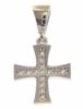 Picture of Cross Pattée gr 0,8 white gold 18k, cubic zirconia