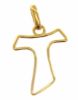 Imagen de Colgante Cruz Tau gr 1 oro amarillo 18k para mujer