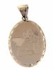 Immagine di Ciondolo Angelo di Raffaello gr 1,9 oro bianco 18k