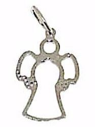 Picture of Stylized Angel with Light Spots Pendant gr 0,6 White Gold 18k for Woman, Boy and Girl 
