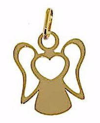 Picture of Stylized Angel with Heart Pendant gr 1,05 Yellow Gold 18k for Woman, Boy and Girl 