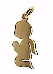 Picture of Guardian Angel praying Pendant gr 2 Yellow Gold 18k for Children (Boys and Girls)