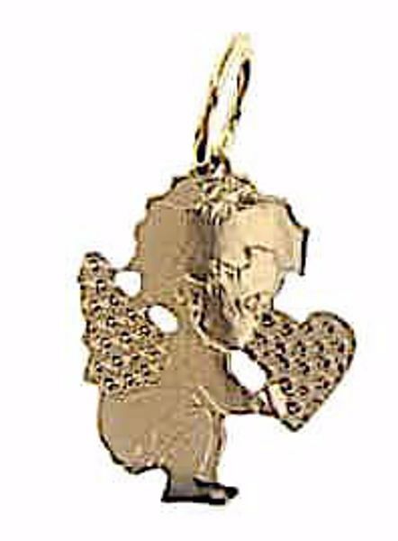 Picture of Guardian Angel Pendant gr 0,95 Yellow Gold 18k for Children (Boys and Girls)