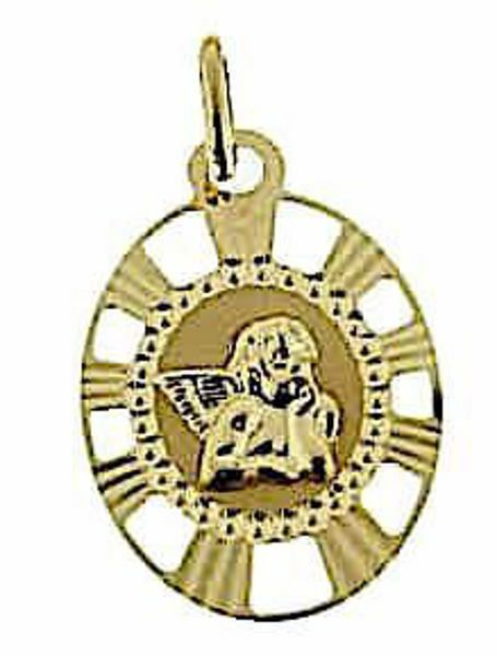 Picture of Angel Medal (Raphael) gr 1,1 yellow gold 18k