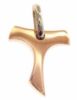 Imagen de Cruz de Tau gr 1,2 oro blanco / rosa macizo 18k