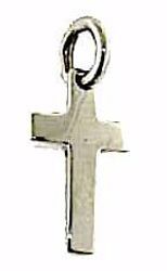 Picture of Smooth Straight Cross Pendant gr 1,5 White solid Gold 18k Unisex Woman Man 