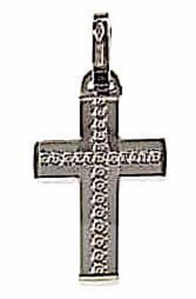 Picture of White gold 18k decorated Cross Pendant gr 1,4