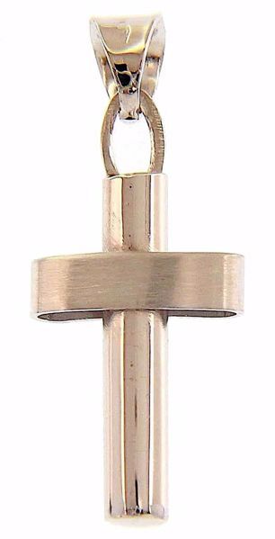 Picture of White gold 18k Italian Cross Necklace gr 1,1