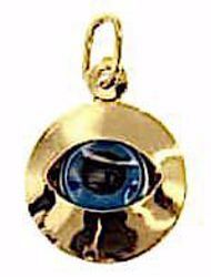 Picture of Eye of Allah Round Pendant gr 0,9 Yellow Gold 18k Unisex Woman Man 