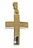Picture of Convex Cross gr 3,2 yellow gold 18k and brilliant