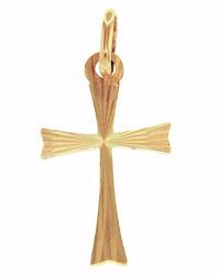 Picture of 8-pointed Cross Pendant gr 0,8 Yellow solid Gold 18k Unisex Woman Man 