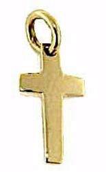 Picture of Small Straight Cross Pendant gr 1,6 Yellow solid Gold 18k Unisex Woman Man 