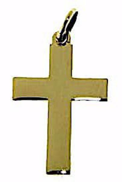 Picture of Catholic Cross Necklace for men gr 0,75 yellow gold 9k