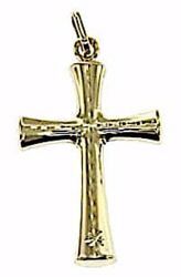Picture of Decorated Rounded Cross  Pendant gr 0,75 Yellow Gold 9k Unisex Woman Man 