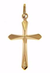Picture of Pointed Cross Pendant gr 0,35 Yellow Gold 9k Unisex Woman Man 