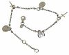 Picture of White gold 18k Rosary Bracelet gr 4,7, 3 medals 2 crosses