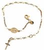Immagine di Bracciale Rosario con perle bianche gr 3,1 oro rosa 18k