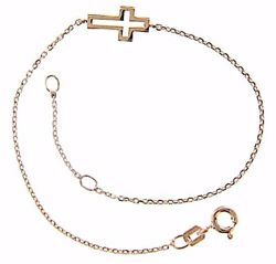 Picture of Fashion Cuff Bracelet with Cross gr 1,5 Rose Gold 18k for Woman 