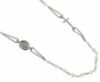 Picture of Pearl Rosary Necklace for women gr 4,8 white gold 18k